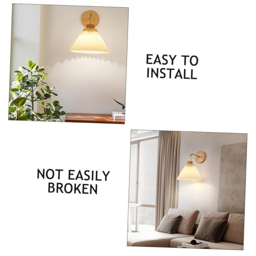 Lámpara de pared sencilla para eliminar la fatiga visual con luz cálida E27 3