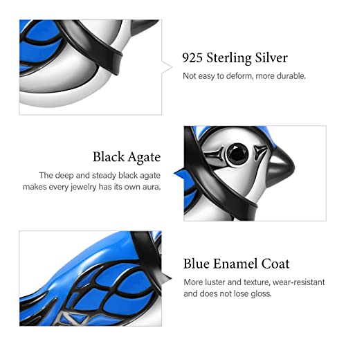 Image of GNOCE Owl Pendant Bead Charm With Bracelet S925 Sterling Silver Guarding You 18k Gold Plated Charm with CZ Fit for Bracelet /Necklace Charm Gifts for Animal Lover