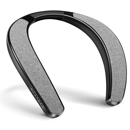 KozyOne Nackenbügel-Bluetooth-Lautsprecher, kabelloser tragbarer Lautsprecher mit integriertem Mikrofon und TF-Kartensteckplatz, 12 Stunden Spielzeit, 3D-Stereo-Surround-Sound,...