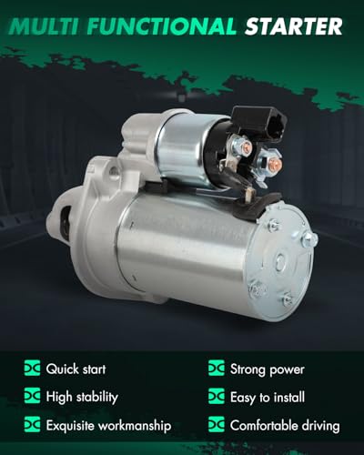 Image of SCITOO Starter Motor fit for Hyundai for Genesis Coupe 2.0L 2013-2014,for Hyundai for Santa Fe Sport 2.0L 2013-2014,for Hyundai for Sonata 2.0L 2011-2014 Replacement Starter 6974