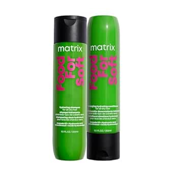 Matrix Food For Soft Shampoo and Conditioner Set, Hydrating Haircare for Dry &amp; Brittle Hair, Moisturizes, Softens, &amp; Smooths, With Avocado Oil &amp; Hyaluronic Acid, Suitable for Color Treated Hair, Vegan