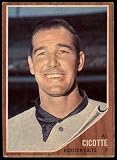 1962 Topps #126 NRM Al Cicotte Houston Colt 45s (Baseball Card) (Normal Tint) VG Colt 45s