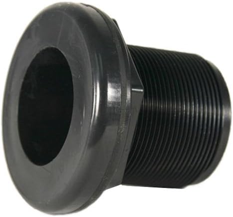 Bulkhead 1-1/2" Slip x Slip, Black