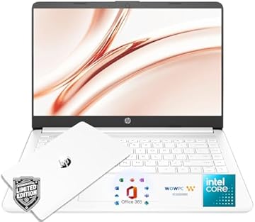 14" Natural Silver Ultrabook Laptop, with Office 365 & Copilot AI, Intel 4-Core CPU, 4GB RAM, 1.6TB Storage (128GB SSD + 512GB Portable + 1TB OneDrive), HD Display, Windows 11
