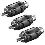Cinch-Buchse/Kupplung zu Lautsprecher-Stecker Adapter