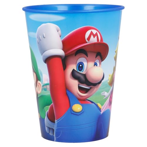 Tinisu Super Mario - Tazza in plastica Mario Luigi Peach