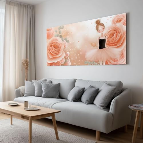 Impression sur Toile Rose Grand Format pour Habiller Murs Vides - 2