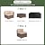 Aoxun 7 Piece Patio Furniture Set Wicker Rattan Patio Conversation Set Outdoor Sectional Sofa Set with Coffee Table and Thickened Cushions, Beige (Waterproof Cover Included)