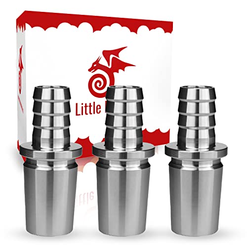 Shisha-Schlauchadapter Silber 18/8 Schliff Schlauchadapter aus rostfreiem Edelstahl - Universal für jede Shisha mit 18/8…