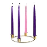 Emkay Candles Family Advent Set with 7' Gold Ring (#438)