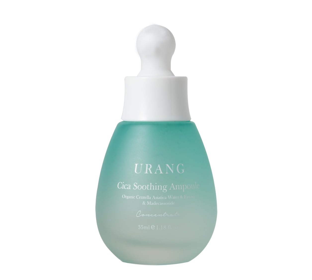 URANG Cica Soothing Ampoule – Premium K-beauty Concentrated Calming & Moisturizing Serum – 1.18 Fl.oz – COSMOS ORGANIC Certified – 100% Natural