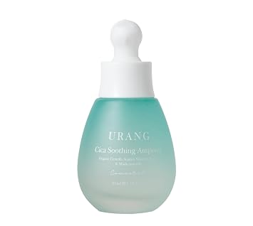 URANG Cica Soothing Ampoule Premium K-beauty Concentrated Calming & Moisturizing Serum 1.18 Fl.oz COSMOS ORGANIC Certified 100% Natural