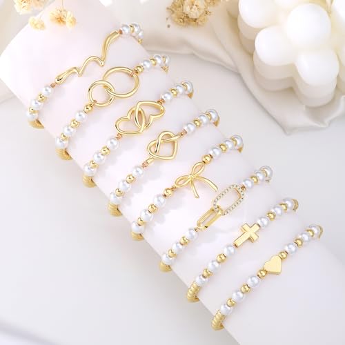  14K Gold Plated Bracelets Set - image 6
