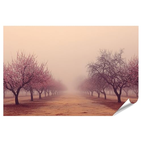 Verger brumeux en fevrier poster de qualite superieure edition G1 islandburner
