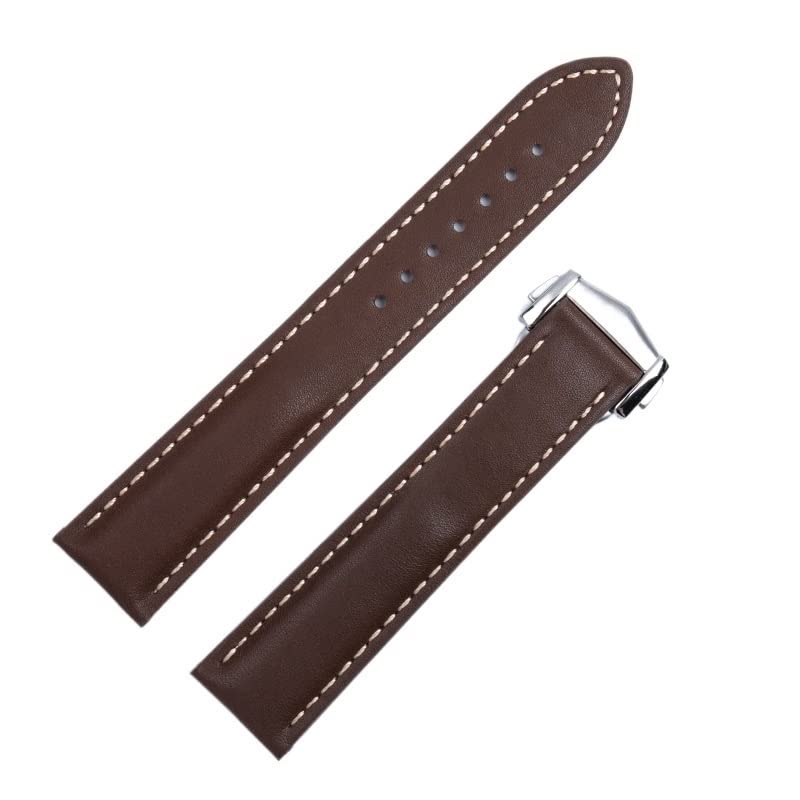 Bracelet de montre cuir de vache Napa pour un style élégant au quotidien 21mm