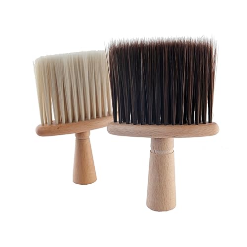 PATKAW 1 Pc cepillo de pelo roto recortadora de puntas abiertas secador de pelo cepillo de pelo de cerdas de jabalí kit de corte de pelo cepillo para peinar el cabello De madera Brown