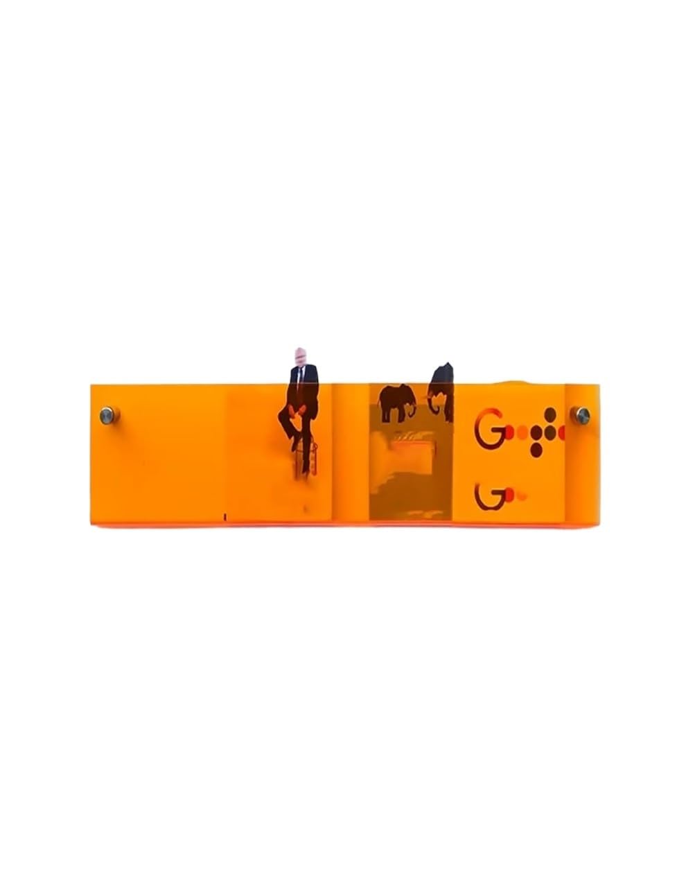 Fcfpxwtz Orange Acrylic Magazine Rack Wall Mount