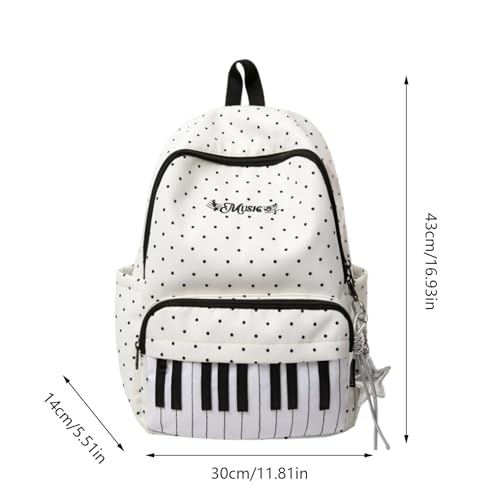 Mochila de viaje de gran capacidad estampada con compartimento para portátil 5