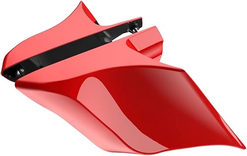 Miniatura 448 de Advanblack Barracuda - Cubiertas laterales estiradas plateadas (brillantes), paneles extendidos para Harley Touring Street Glide Road Glide Electra