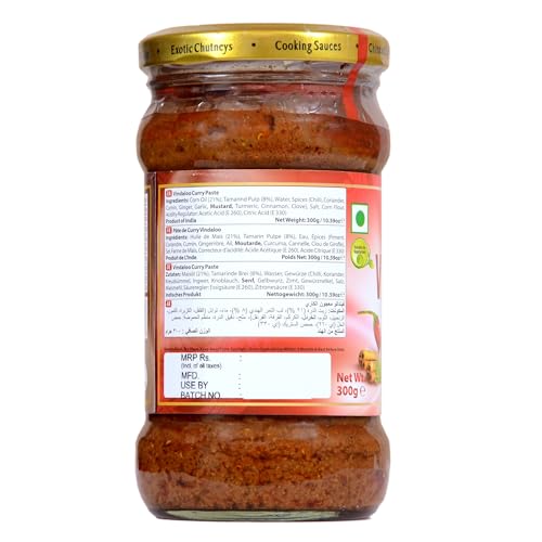 Image of SWAD Vindaloo Curry Paste Masala /Ready to Cook all Purpose Gravy for Sea Food Vindaloo, Chicken Lamb, Paneer Tofu /No Preservatives, Colours or Artificial Flavours - 300gm