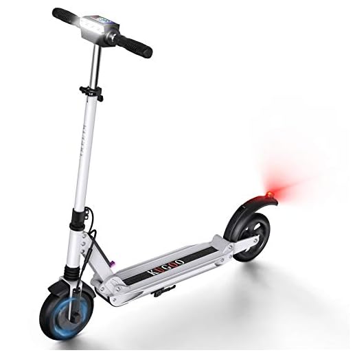urbetter Elektrisk skoter vuxen 30 km lång räckvidd fällbar elektrisk skoter 350 W motor 8 tum solid bakdäck 30 km/h Vuxna skotrar med LED-ljus och hopfällbara styr, S1