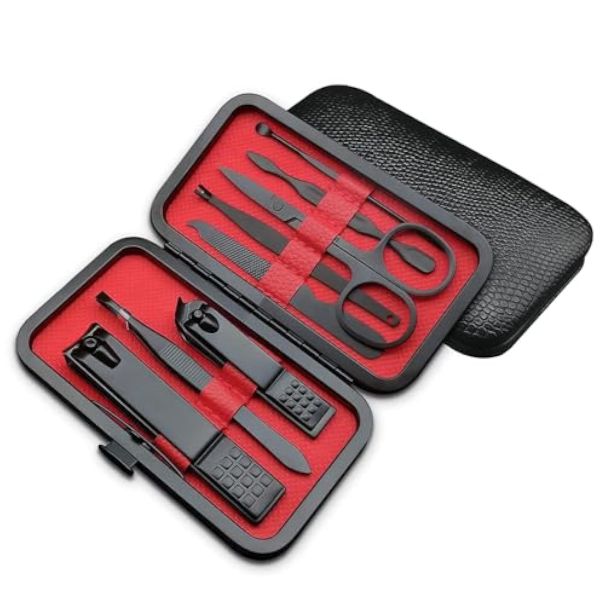 8-Piece Professional Manicure and Grooming Kit with Travel Case