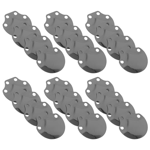 Material de medieval de acero inoxidable negro de 100 piezas, accesorios ligeros para proyectos DIY