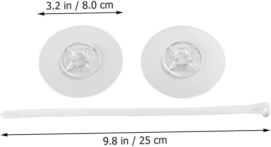 2sets Transparent Furniture Fixing Strap No Drill Safety Tool for Home Cabinets Childproof Easy Install Prevents Accidental Tipping Furniture - Device