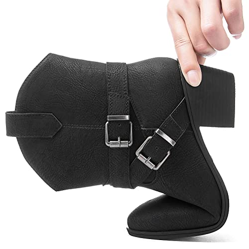 Globalwin Womens Mid-Calf Western Cowboy Boot, 21Yy01 Black, Size 8.5 (Gw-W21Yy01-Black-Sz-8.5) #TOP5