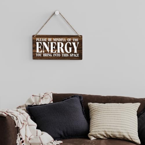 Inspirational Zen Wall Art, Positive Affirmations Wall Decor, Meditation Room Decor Spa Decor Spiritual Wall Art Decor Hanging Sign Wood Plaque Block for Home Office Bathroom Bedroom - Image 3