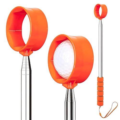 Smloplom Golf Ball Retriever Telescopic, 9Ft Golf Ball Retriever for