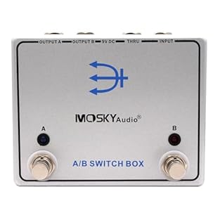 [EASY SIGNAL SELECTION] The for MOSKYAUDIO AB SWITCH BOX provides effortless selection between two distinct signal paths or simultaneous operation, offering musicians flexibility in their sound exploration. [THRU FOR TUNING] This device features a th...