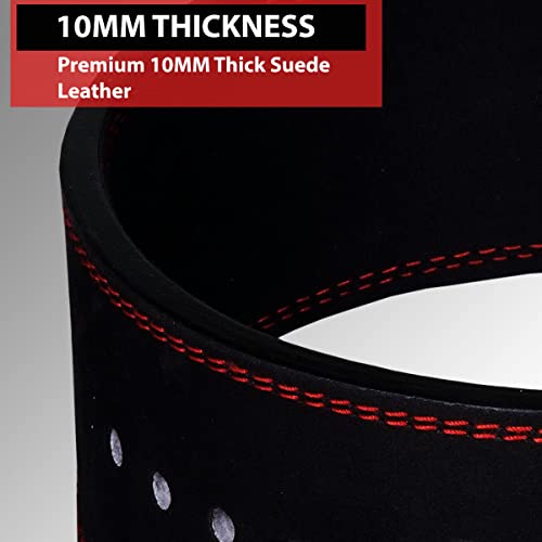 Ibro BELT_101-10MM_ALLBLACK-L Powerlifting Lever Gym Belt thumb #2