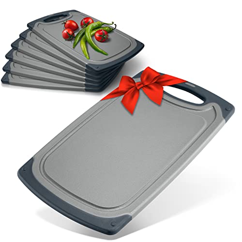 EXITOSO - 6 Mini Planches à Découper Sans BPA - Planchettes individuelles - Petites Planches à Découper Apéro - Mini Plateau Apéritif - Planche Fromage - Anti-dérapantes et Lavables au Lave-vaisselle Cover