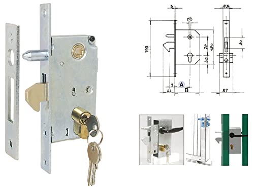 Serrure à crochet pour porte ou portail coulissant Cover