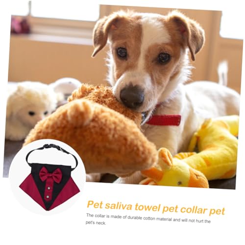 VICASKY Hundebandana mit Schleife Dreieckiges Atmungsaktives Halstuch für Hunde Verstellbar Stilvolles Hundeaccessoire für Fotoshootings Geeignet für Hunderassen Komfortabel und