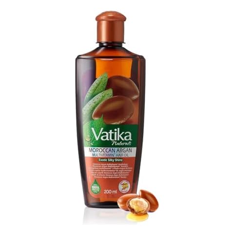 Vatika Naturals Argan Hair Oil for Moisture Cover