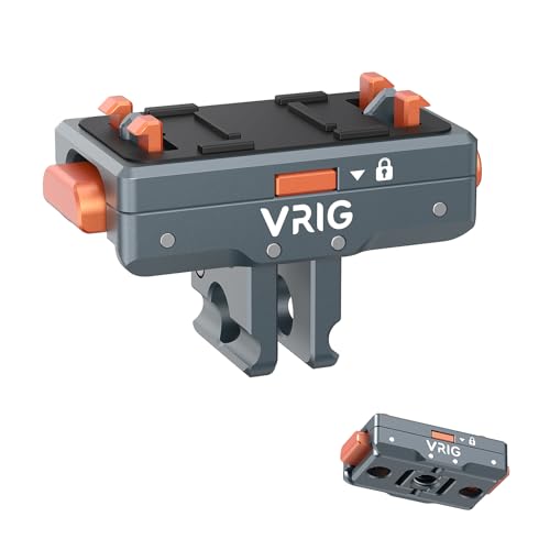 Soporte rápido de metal VRIG para grabar en moto y viajes con Insta360 X4