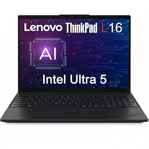 Lenovo ThinkPad L16 Business Enterprise AI PC Laptop, 16" FHD+, Intel 12-Core Ultra 5 225U (> Ultra 7 155U), 2x Thunderbolt 4, IST Computer Customized 16GB/32GB/64GB RAM, 512GB/1TB/2TB SSD, Win 11 Pro