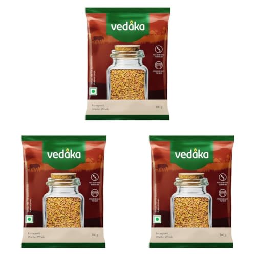 Image of Amazon Brand - Vedaka Fenugreek (Methi) Whole, 100 g (Pack of 3)