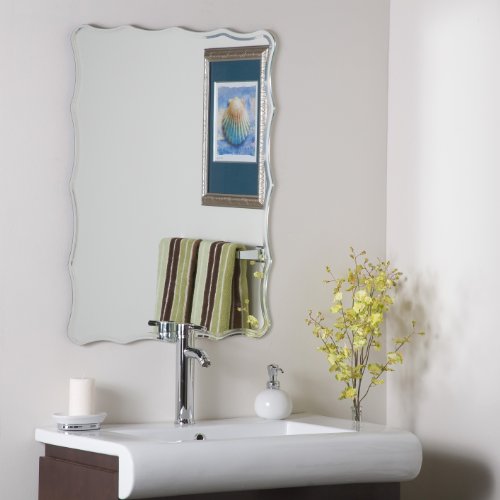 Decor Wonderland Frameless Ridge Mirror