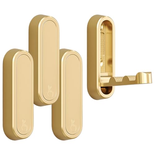 Eventerde Ganchos Plegables de Pared - Colgador De Pared Plegable Para Garaje | Juego De 4 Ganchos Soportan Toallas Abrigos Bolsos Sombreros Llaves Bolsas Y Accesorios Para Cocina Baño