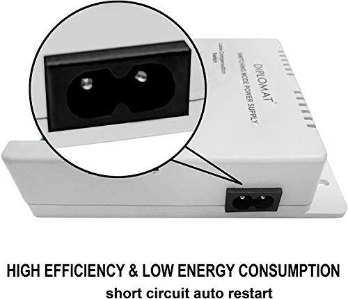 Image of Elove 8 Channel SMPS for CCTV Power Supply Adapter for up to 8 CCTV Cameras 12v SMPS with Multi Port for CCTV Security Bullet & Dome Camera Indoor or Outdoor Security Surveillance Cameras