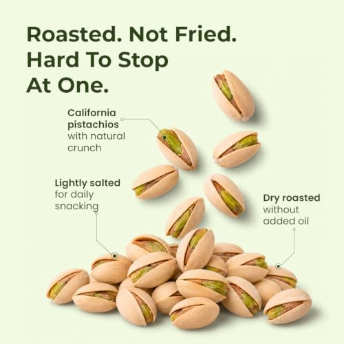 Image of Bolas Roasted & Salted California Pistachios 500g | Pista | Rich in Protein, Phosphorus & Dietary Fibre | Low Calorie | Crunchy Healthy Snack | Dry Fruits
