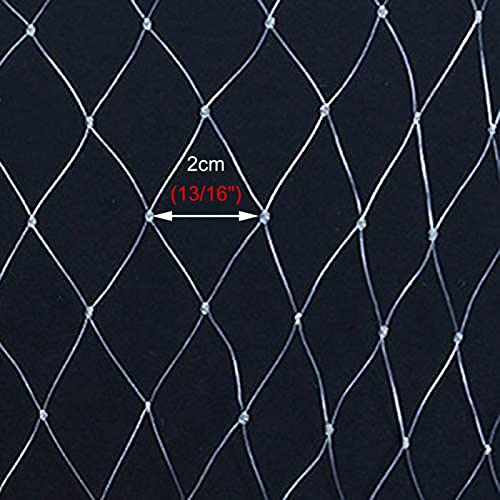 Questa Rete Anti-Uccelli per Giardini e fattorie - Protezione Resistente in Nylon per stagni, tralicci e Colture - 35x35 m (115x115 Piedi) - Maglia da 2 cm - Protezione Efficace per Alberi e