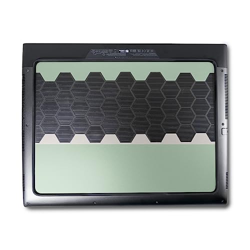 Image of MightySkins Skin Compatible with Alienware M18 R1 (2023) Full Wrap Kit - Mint Stripes | Protective, Durable, and Unique Vinyl Decal wrap Cover | Easy to Apply & Change Styles | Made in The USA