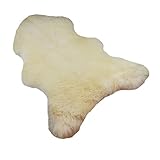 ECHTES SCHAFFELL , Natur Lammfell aus Europa , Schaffell-Teppich bester Qualität mit ökologischer Gerbung.