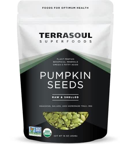 Terrasoul Superfoods Organic Pumpkin Seeds, 16oz - Raw, Unsalted, Superfood