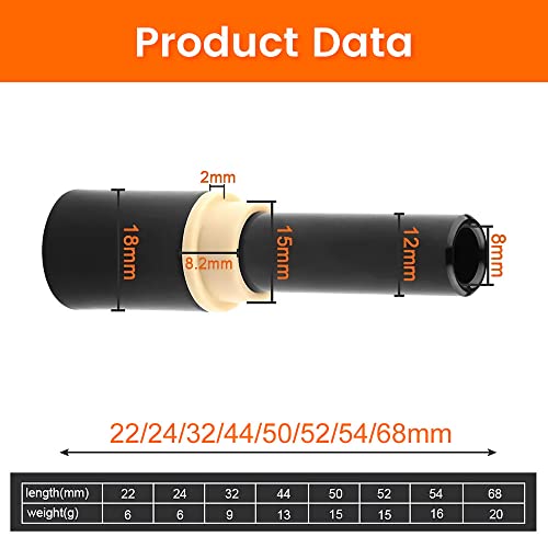 Yeenor Du Bicycle Shock Absorber Bushing Protective Sleeve M8Mmx22/24/50Mm Rear Shock Bushing Soft Tail Frame Fit For Fox Rockshox Marzocchi Dvo Dnm #TOP2