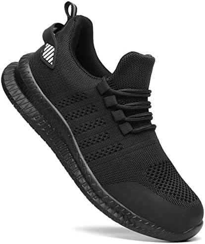 Steel Toe Shoes for Men and Women Comfortable Lightweight Work Safety Shoes Puncture Proof Slip Resistant Indestructible Sneakers Construction Work Utility Black M13